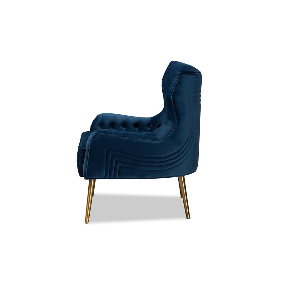 Gold Finished Metal Armchair. Picture 3