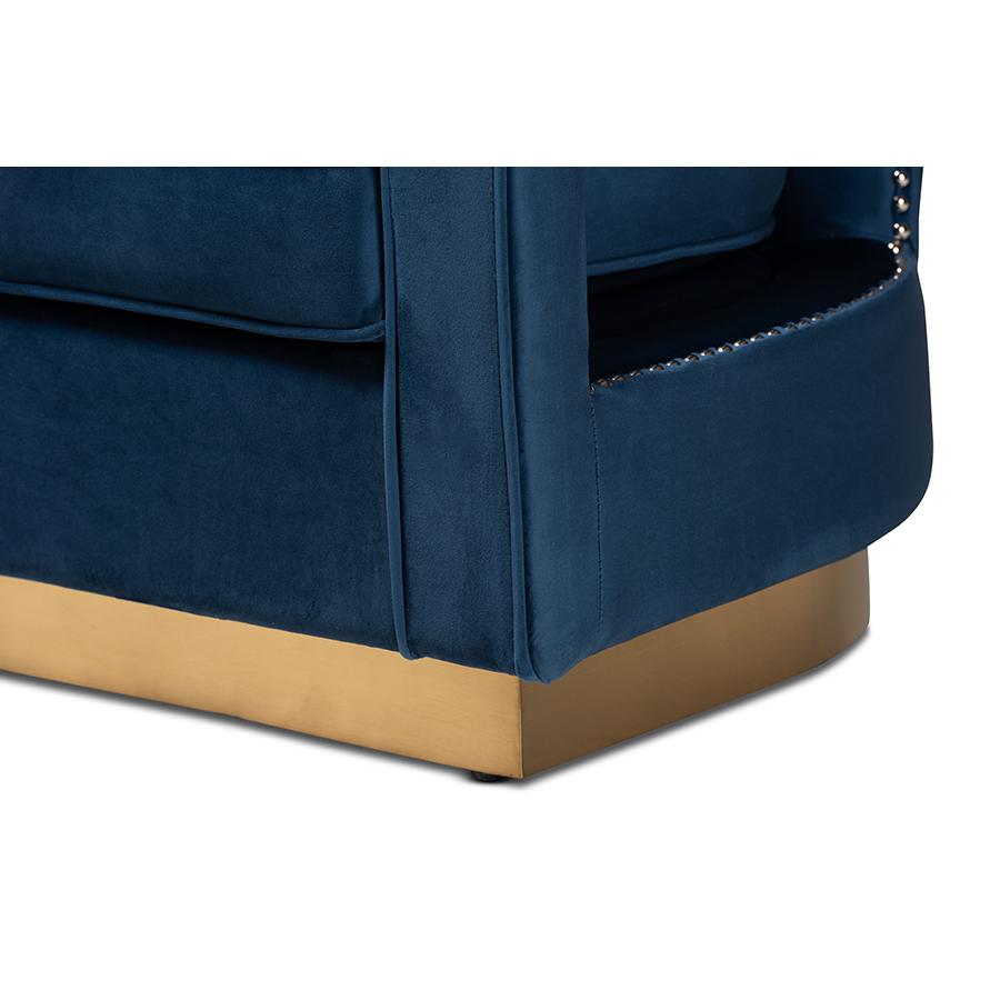 Gold Finished Metal Armchair. Picture 6