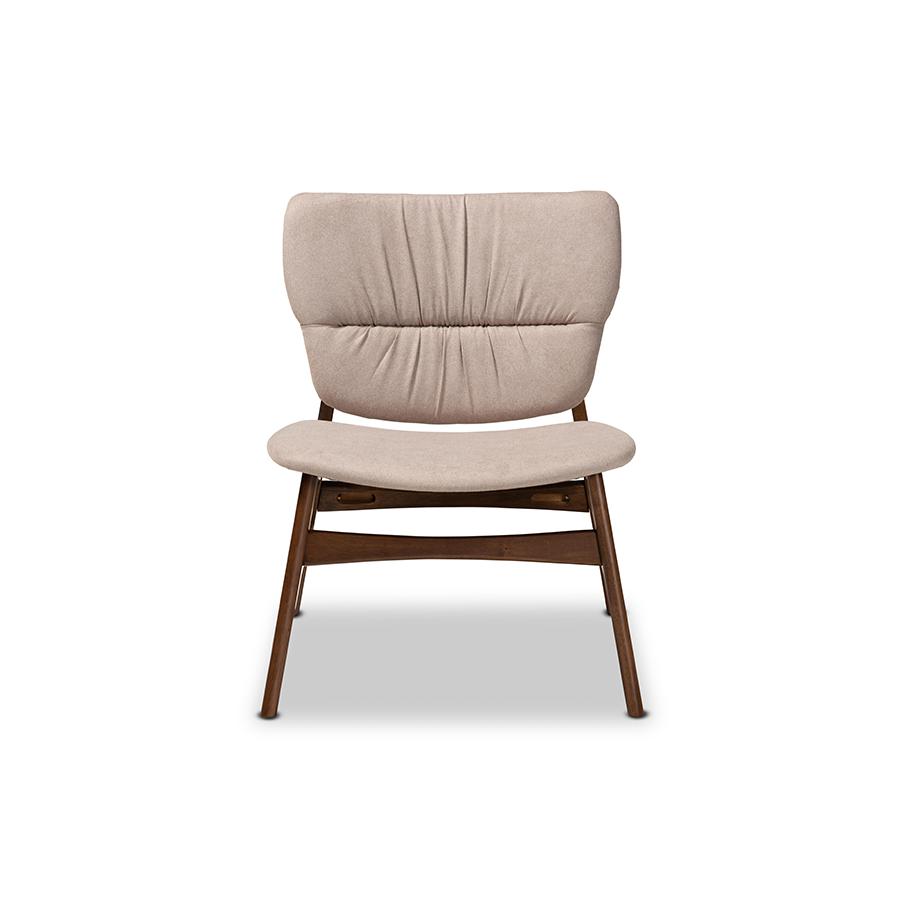 Walnut Brown Finished Wood Accent Chair. Picture 2