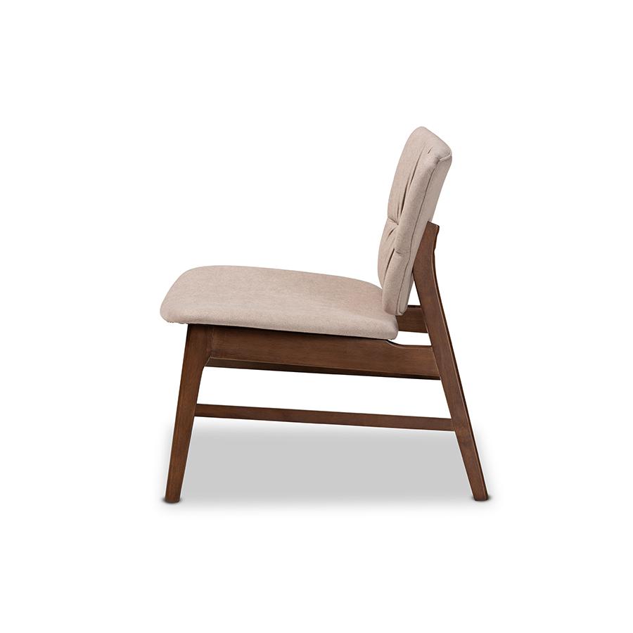 Walnut Brown Finished Wood Accent Chair. Picture 3
