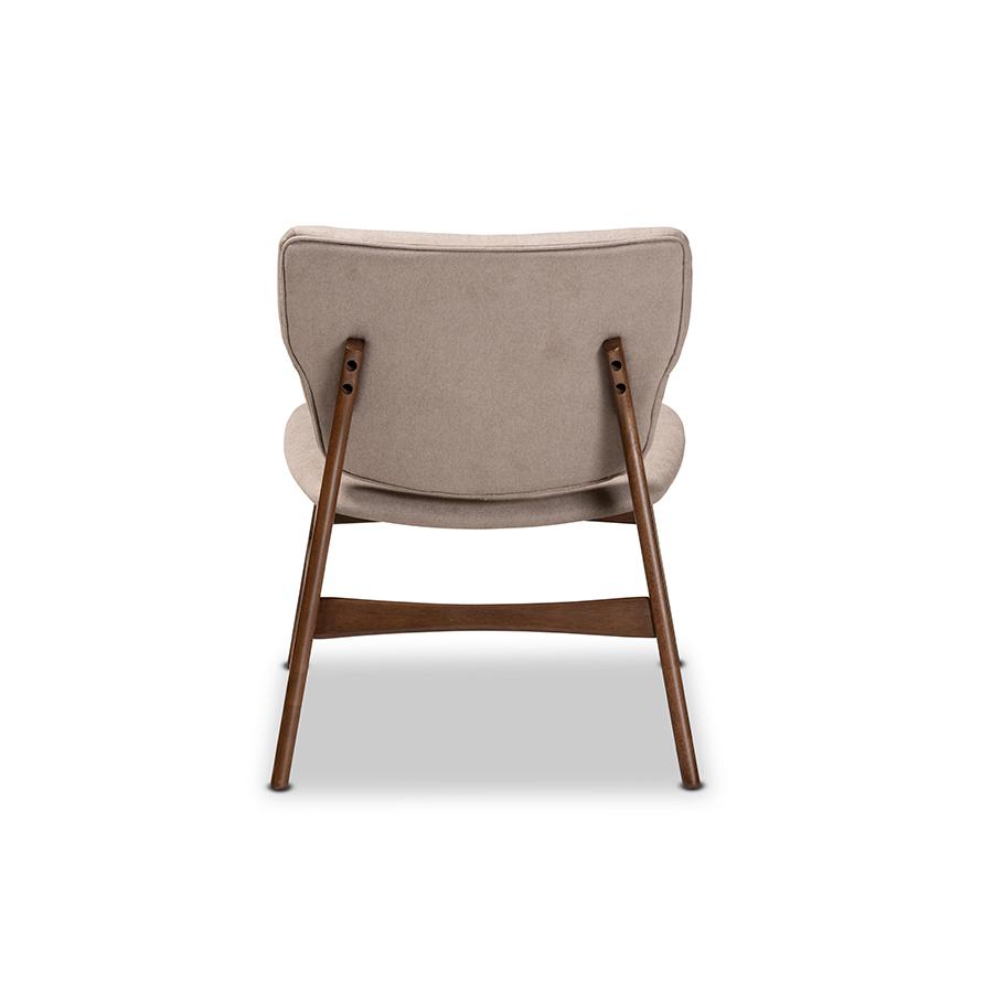 Walnut Brown Finished Wood Accent Chair. Picture 4