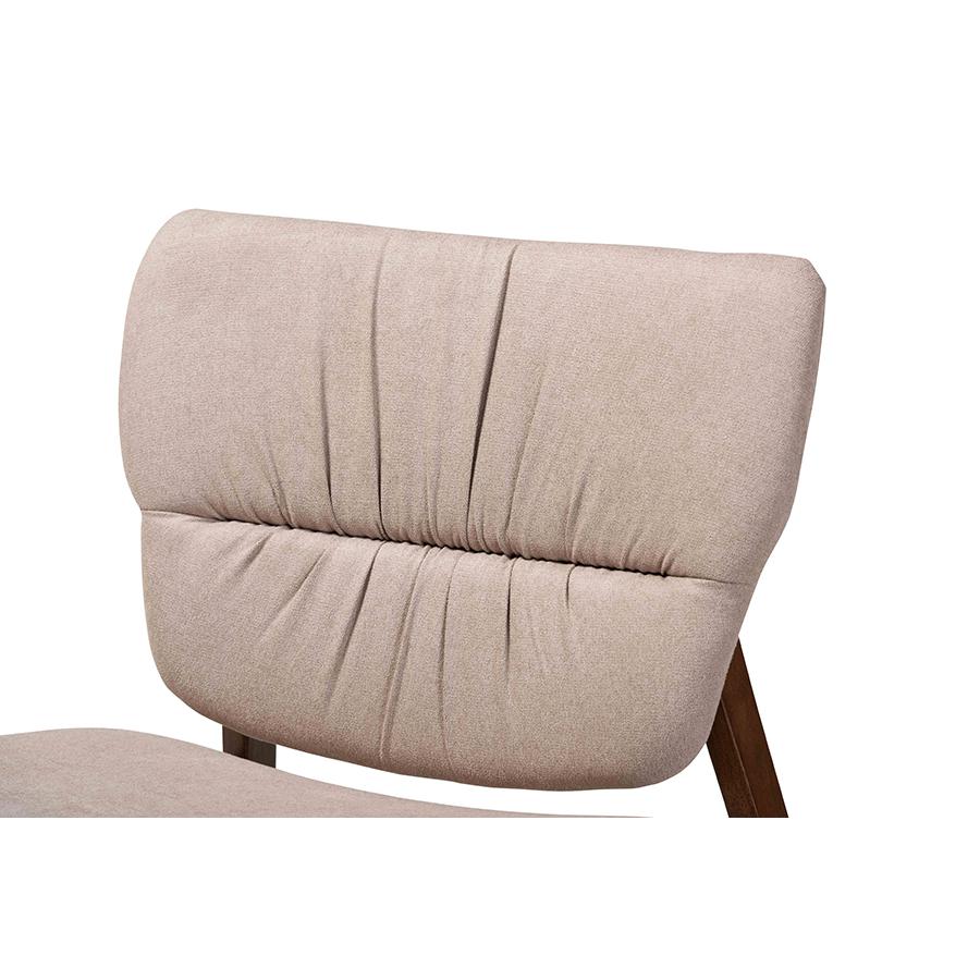 Walnut Brown Finished Wood Accent Chair. Picture 5