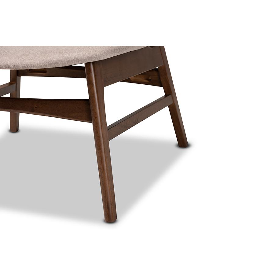 Walnut Brown Finished Wood Accent Chair. Picture 6
