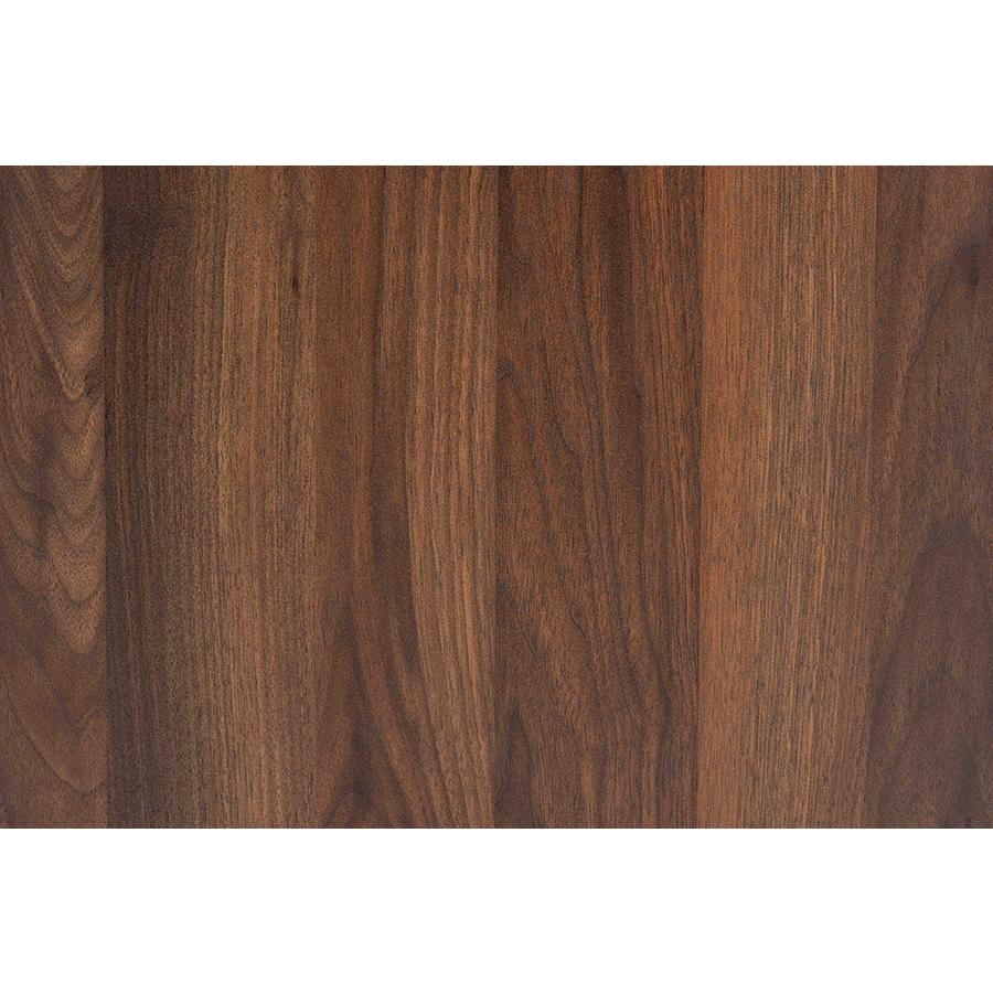 Hartman Mid-Century Modern Walnut Brown Finished Wood 2-Drawer Nightstand. Picture 7