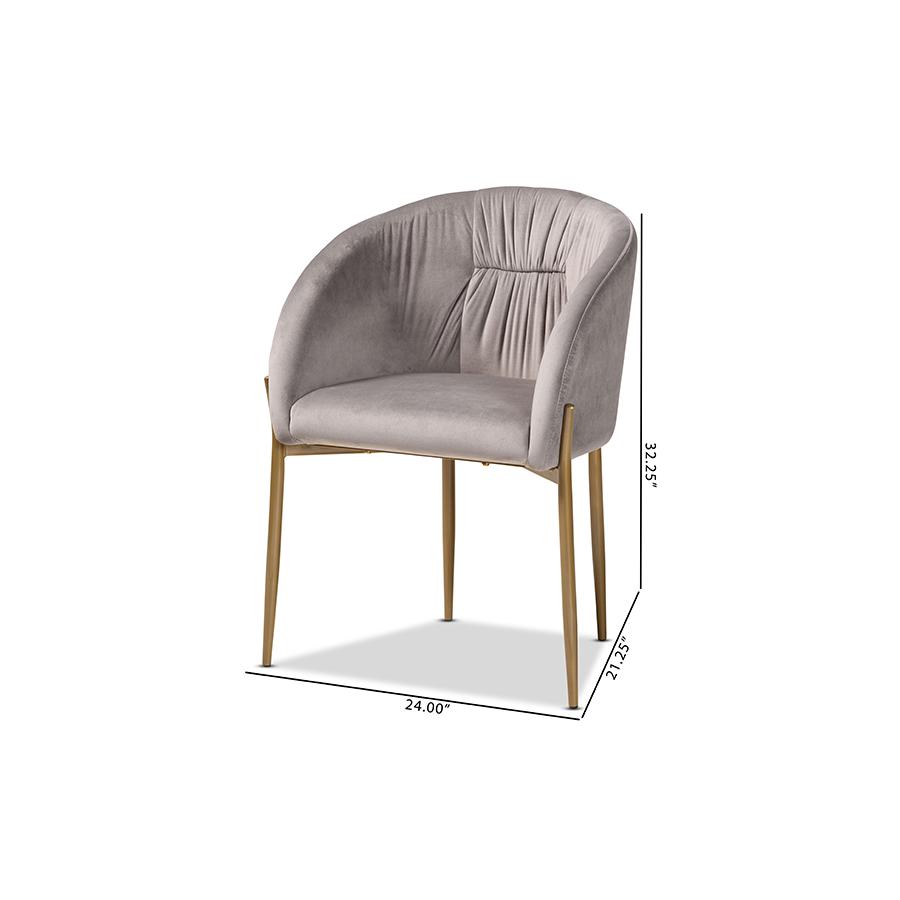 Gold Finished Metal Dining Chair. Picture 10