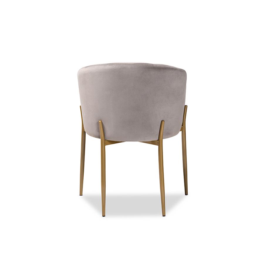 Gold Finished Metal Dining Chair. Picture 4