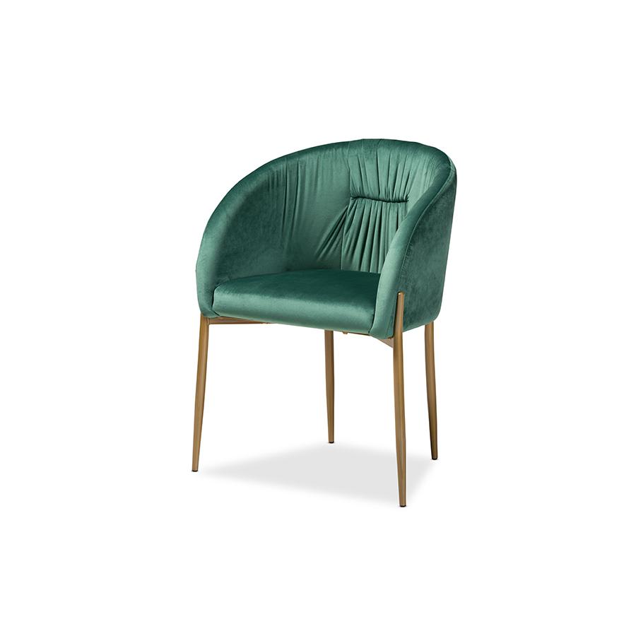 Gold Finished Metal Dining Chair. Picture 1
