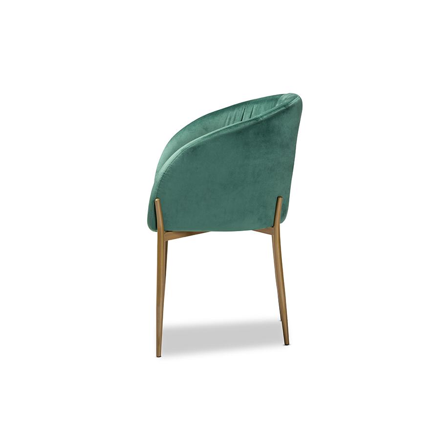Gold Finished Metal Dining Chair. Picture 3