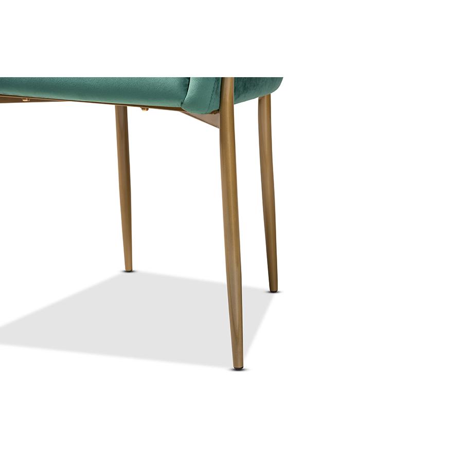 Gold Finished Metal Dining Chair. Picture 6