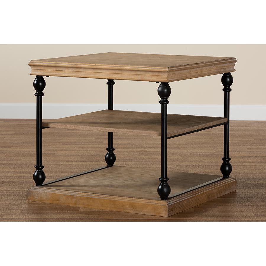 Black Metal 3-Tier End Table. Picture 7