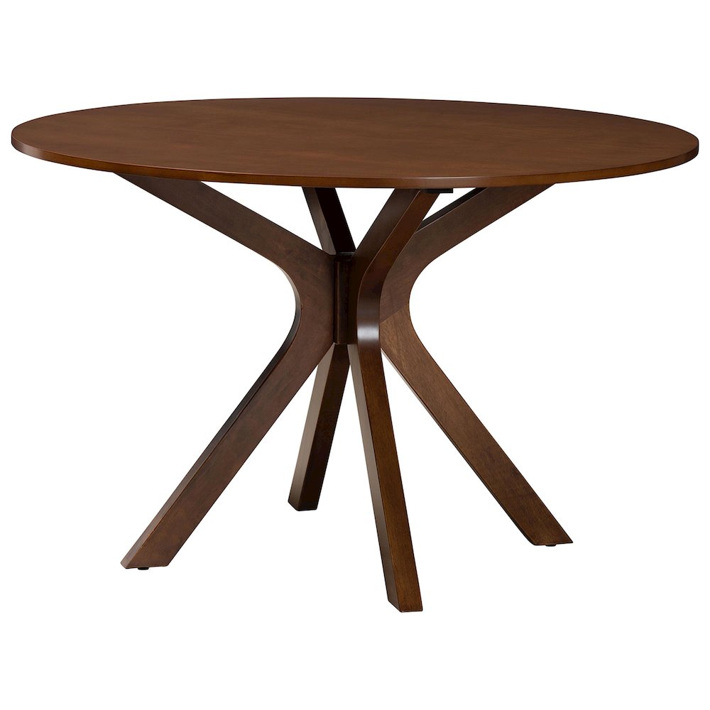 Eira Modern Grey and Walnut Brown Wood 7-Piece Dining Set. Picture 3