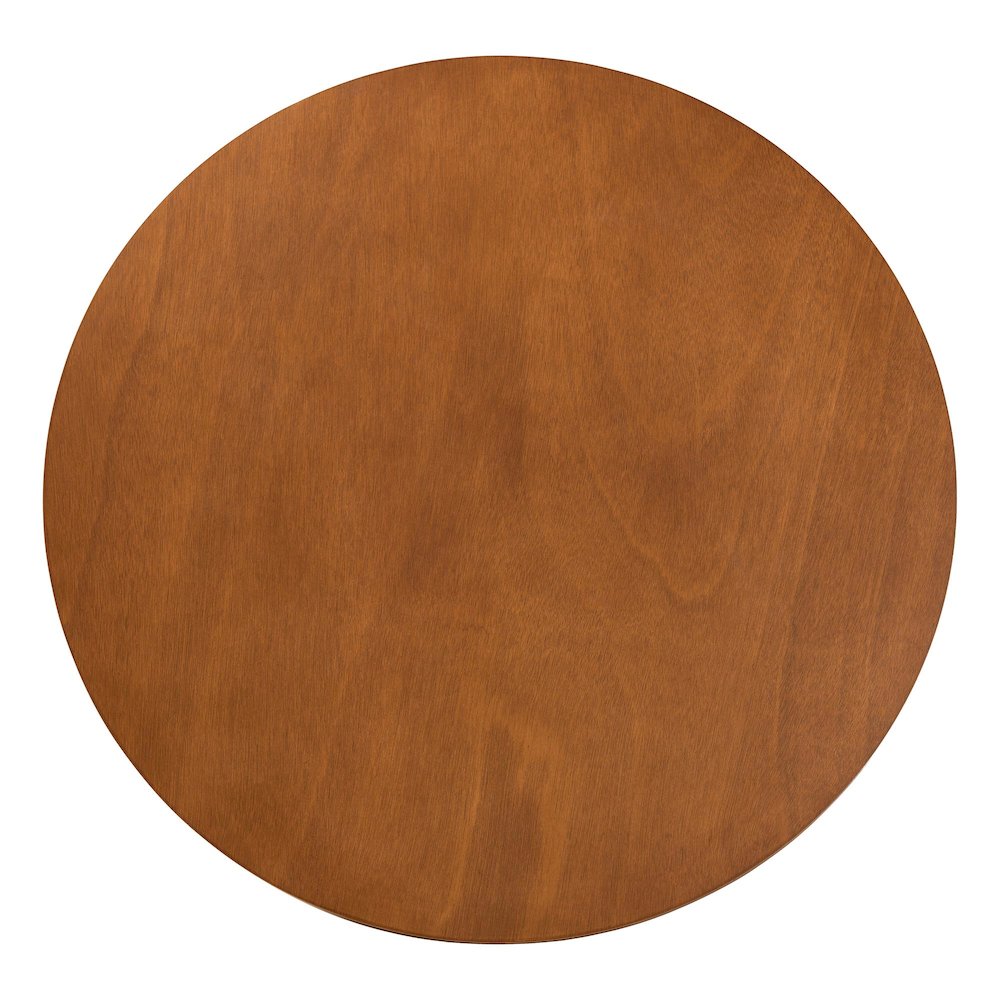 Ana Modern Grey and Walnut Brown Wood 5-Piece Dining Set. Picture 4