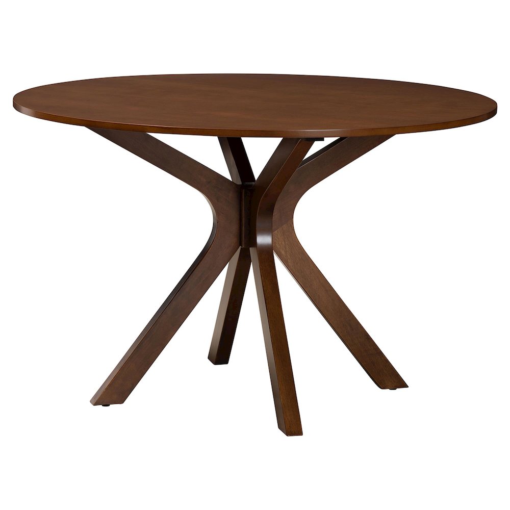 Mana Modern Grey and Walnut Brown Wood 7-Piece Dining Set. Picture 3