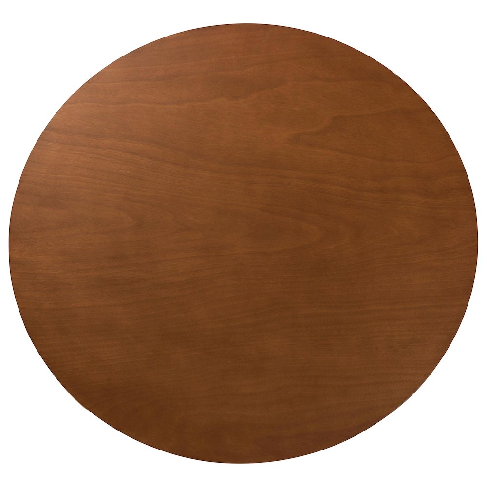 Mana Modern Grey and Walnut Brown Wood 7-Piece Dining Set. Picture 4