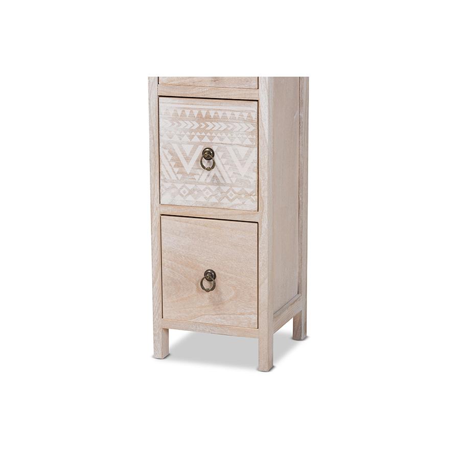 Seanna Modern and Contemporary Multi-Colored Wood 4-Drawer Storage Unit. Picture 6