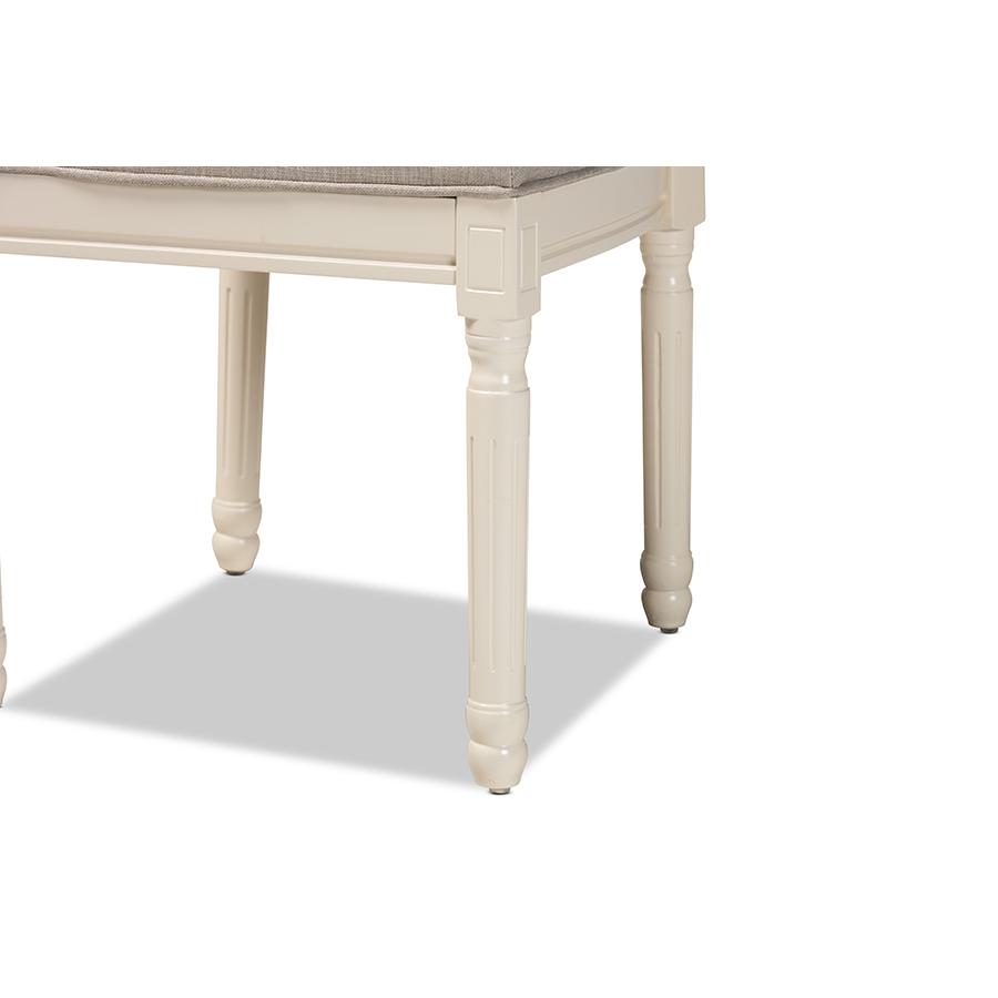 White Finished Wood 2-Piece Dining Chair Set. Picture 5