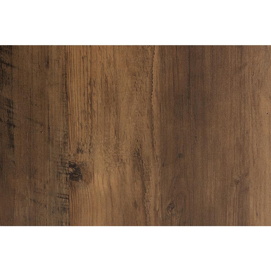 Industrial Walnut Brown Finished Wood and Black Metal 2-Door Sideboard. Picture 7