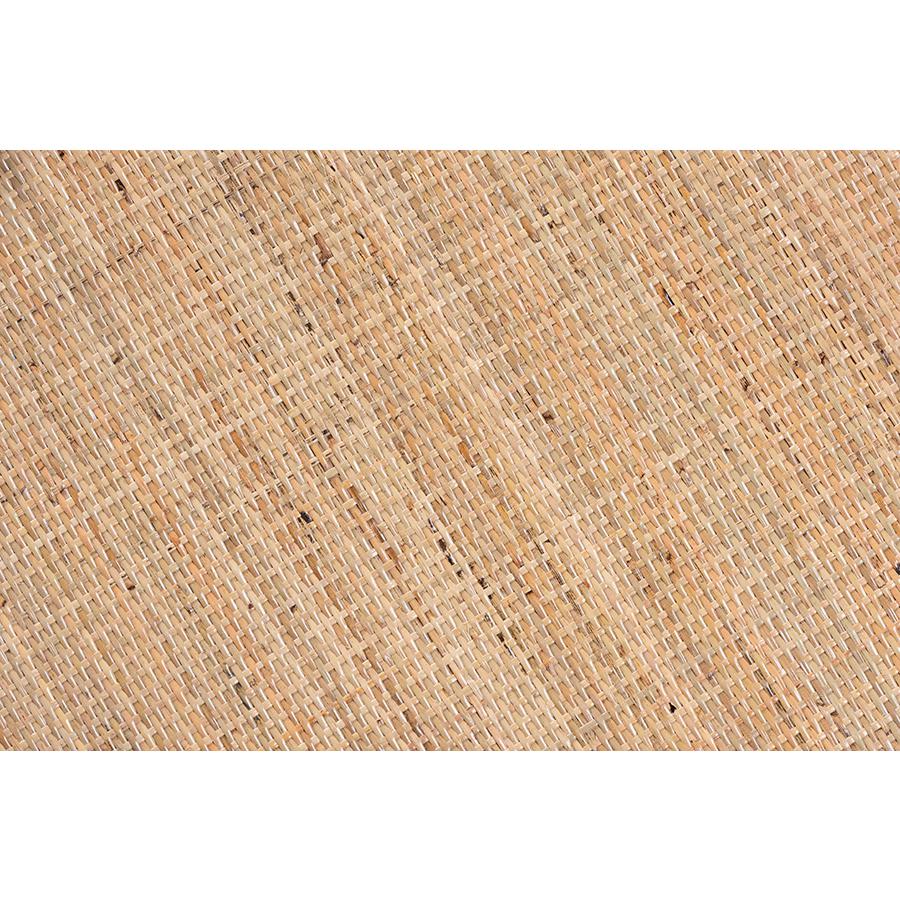 Bohemian Natural Brown Finished Rattan 2-Piece End Table Set. Picture 5