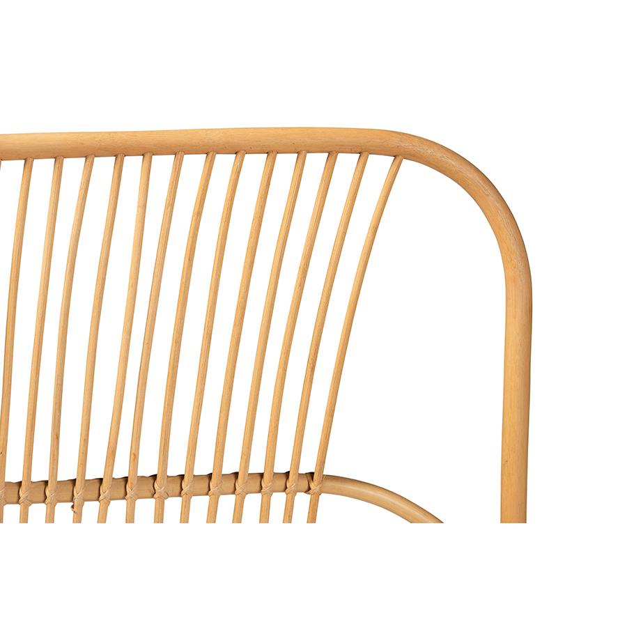 Bohemian Natural Brown Rattan Queen Size Wall-mount Headboard. Picture 3