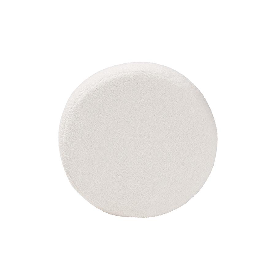 Tabitha Modern and Contemporary Ivory Boucle Upholstered Storage Ottoman. Picture 3