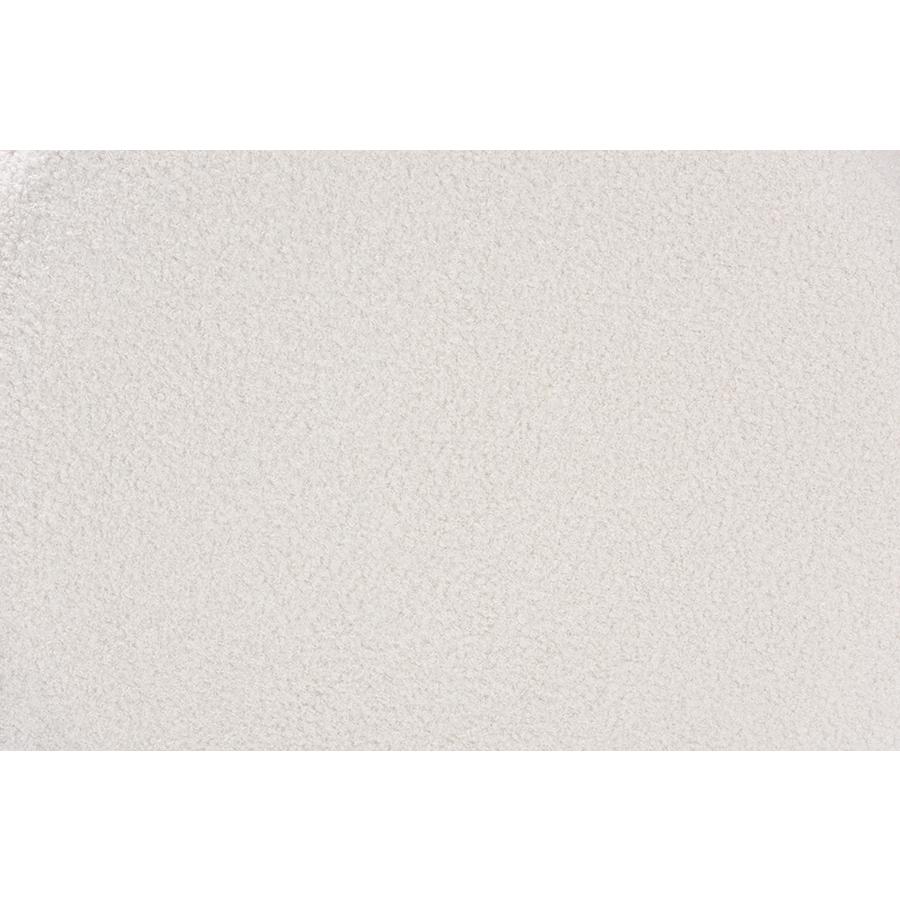 Tabitha Modern and Contemporary Ivory Boucle Upholstered Storage Ottoman. Picture 4