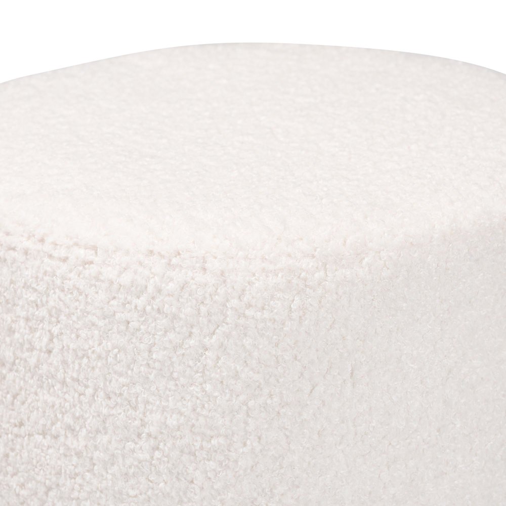 Baxton Studio Tori Modern and Contemporary Ivory Boucle Upholstered Ottoman. Picture 4