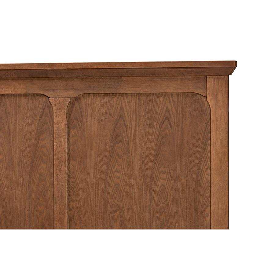 Alarice Classic and Traditional Ash Walnut Finished Wood Queen Size Headboard. Picture 3