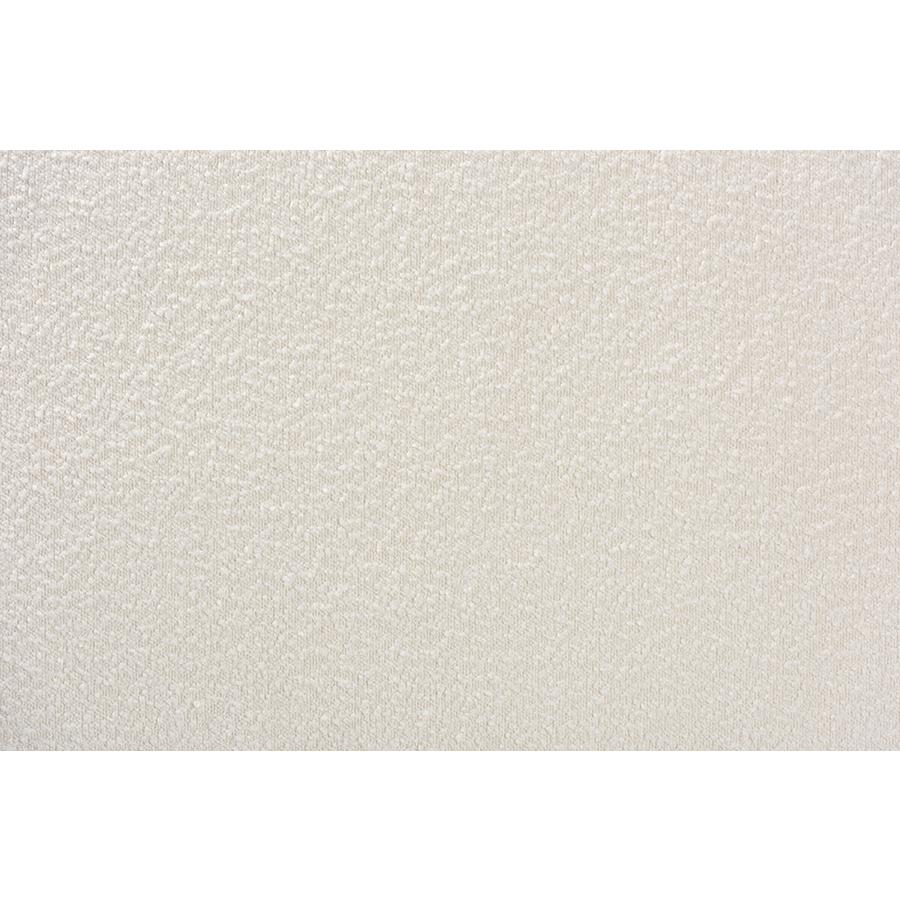 Baxton Studio Fiana Modern Cream Boucle Fabric Queen Size Headboard. Picture 4