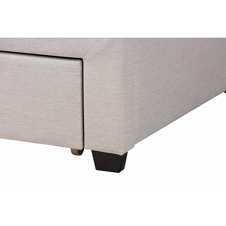 Dark Brown Finished Wood Full Size 3-Drawer Storage Platform Bed. Picture 8