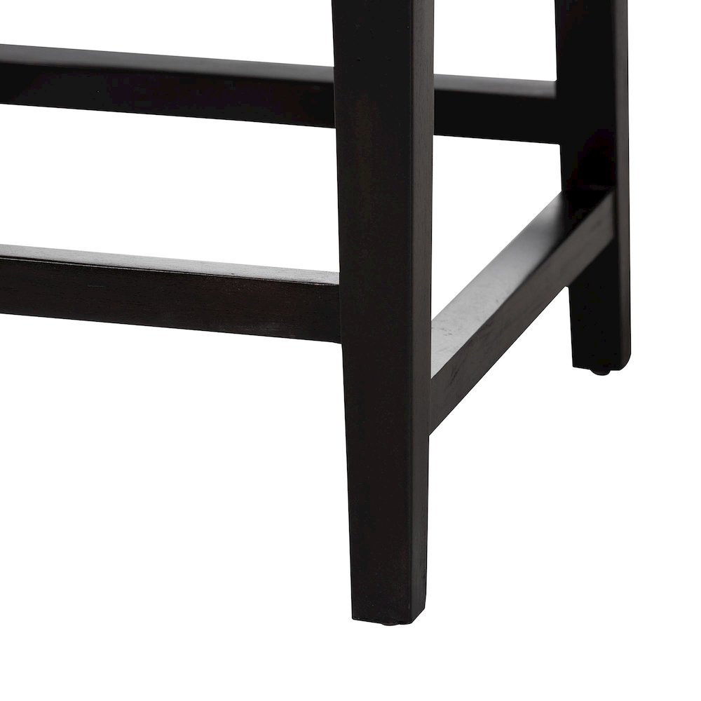 Bohemian Dark Brown Mahogany Wood and Seagrass Dining Chair. Picture 7