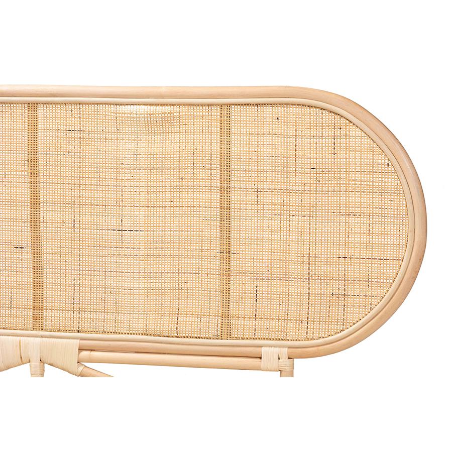 Bohemian Natural Brown Rattan Queen Size Standalone Headboard. Picture 3