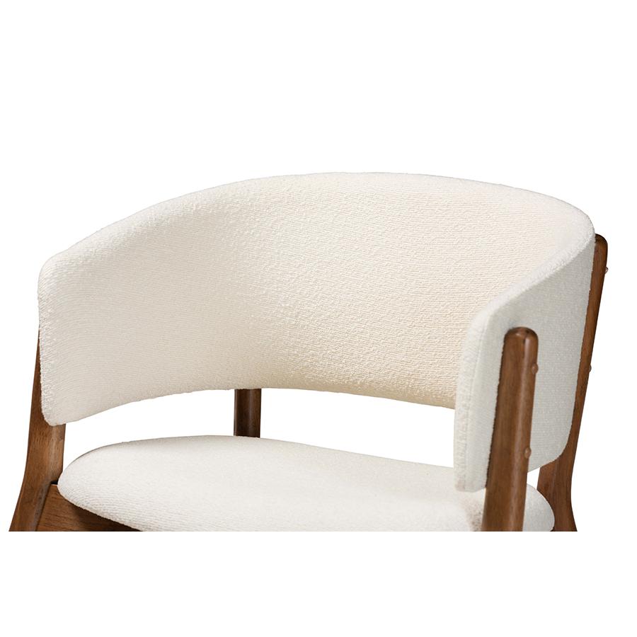 Walnut Brown Finished Wood 2-Piece Living Room Accent Chair Set. Picture 4