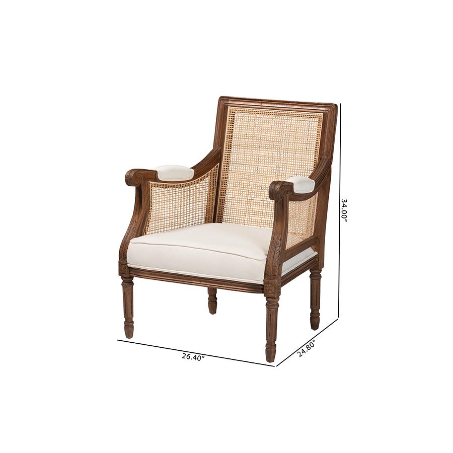 Walnut Brown Finished Wood Accent Chair. Picture 10