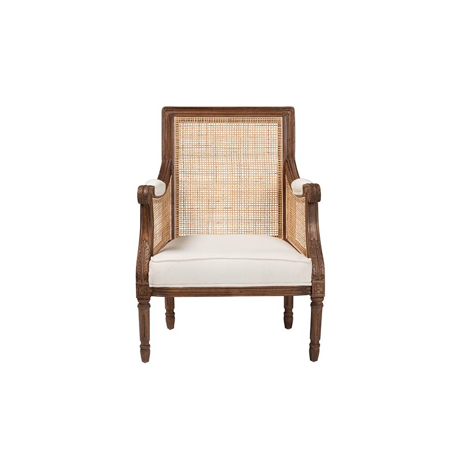Walnut Brown Finished Wood Accent Chair. Picture 2