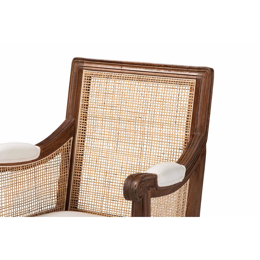 Walnut Brown Finished Wood Accent Chair. Picture 5