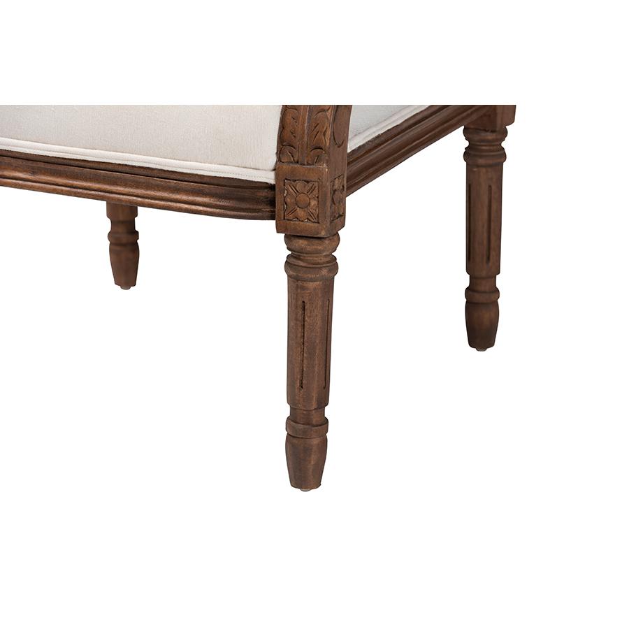 Walnut Brown Finished Wood Accent Chair. Picture 6