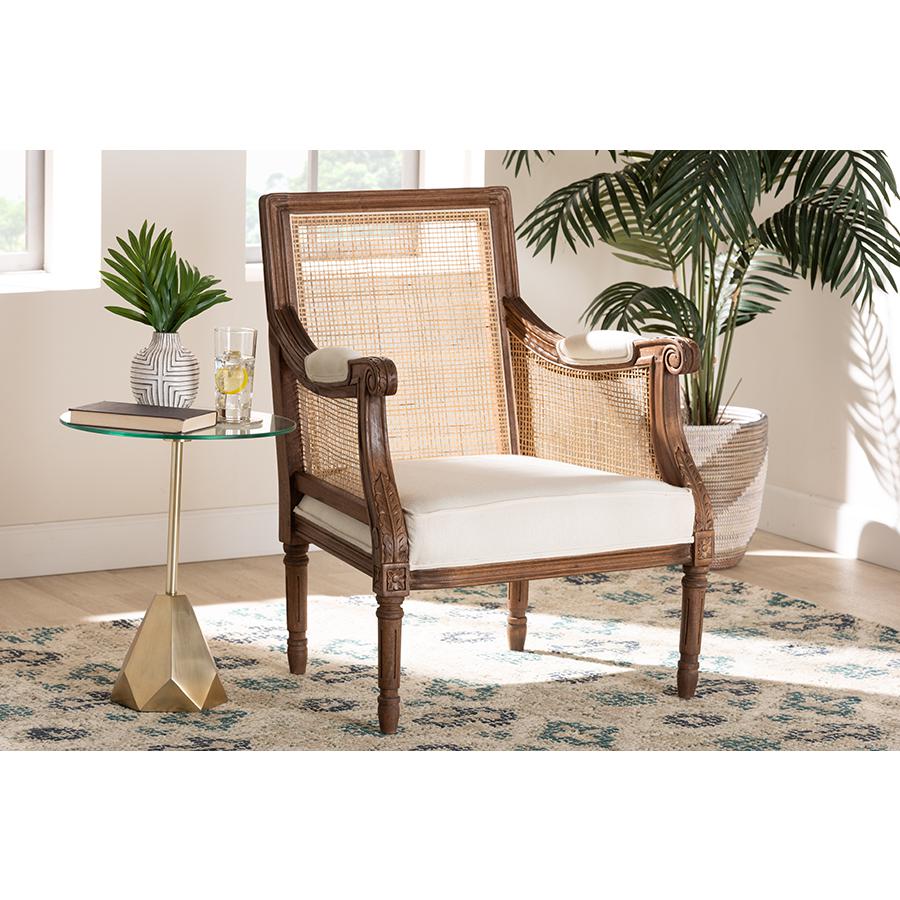 Walnut Brown Finished Wood Accent Chair. Picture 8