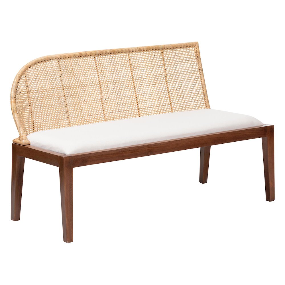 Okinawa 3-Piece Dining Nook Set - L-Shaped Rattan Corner Benches. Picture 1