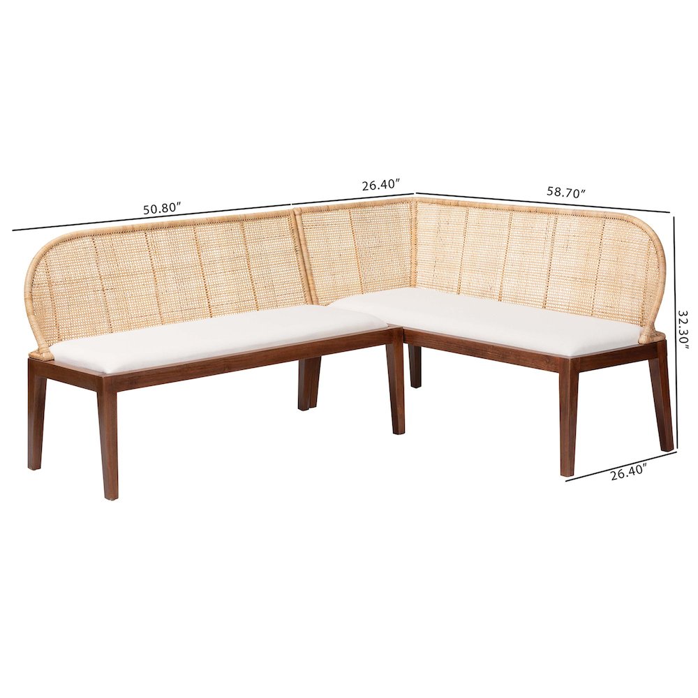 Okinawa 2-Piece Corner Bench Set. Picture 8