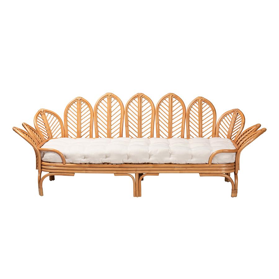 Loften Bohemian Light Honey Rattan Daybed. Picture 2