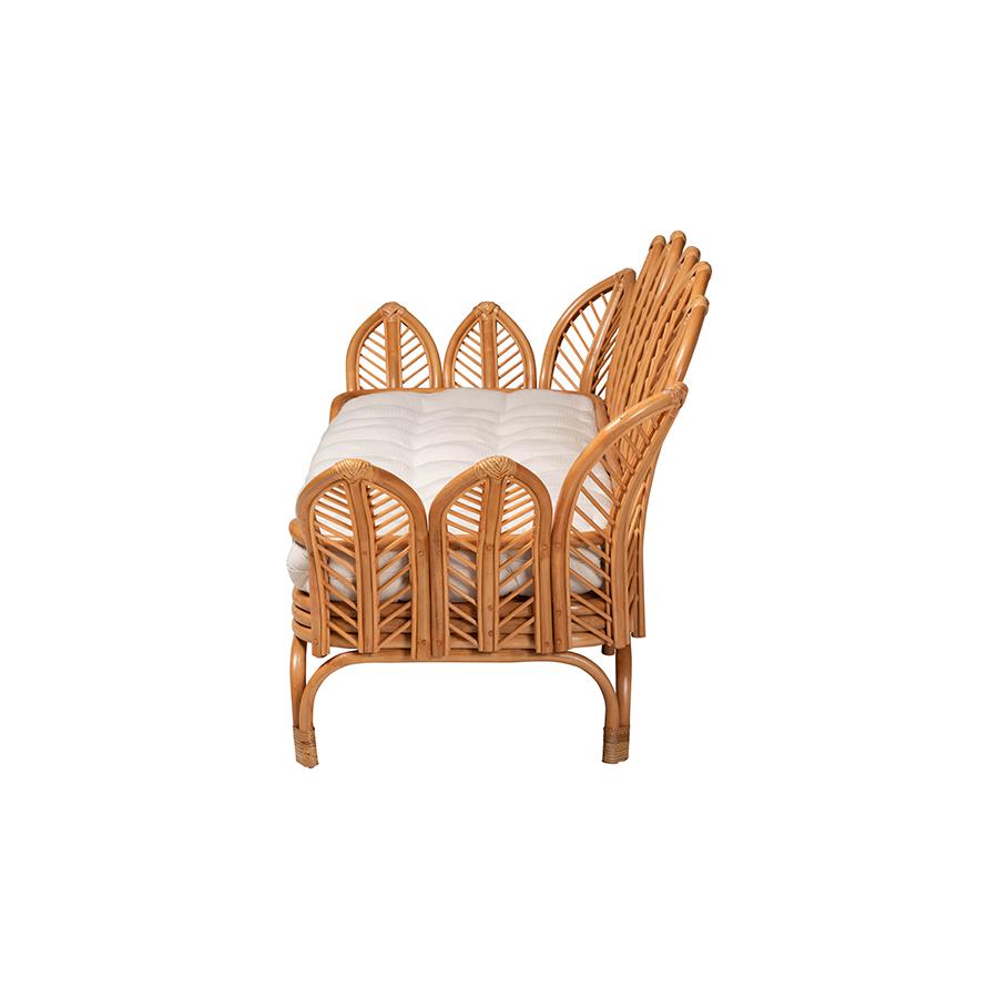 Loften Bohemian Light Honey Rattan Daybed. Picture 3