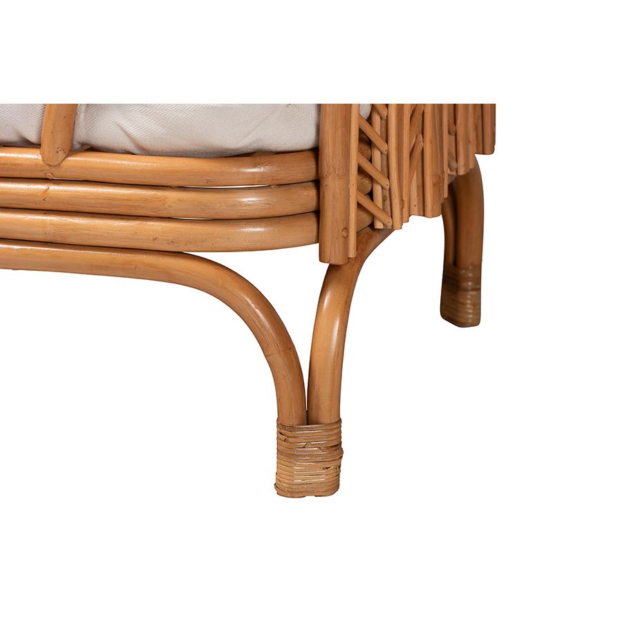 Loften Bohemian Light Honey Rattan Daybed. Picture 6