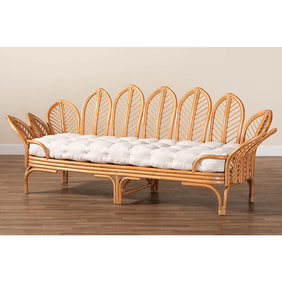 Loften Bohemian Light Honey Rattan Daybed. Picture 9