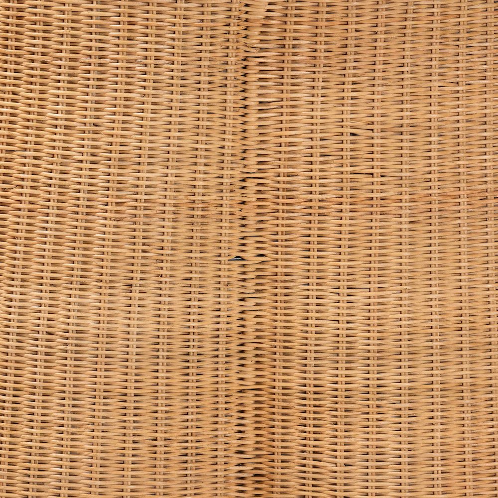 Palm Bohemian Honey Scallop Rattan Coffee Table. Picture 4