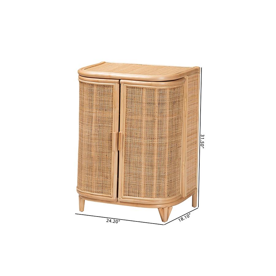 Yanka Bohemian Natural Rattan Storage Cabinet. Picture 10