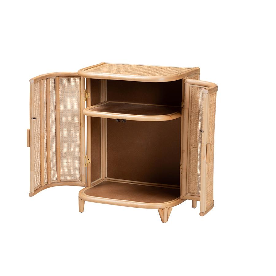 Yanka Bohemian Natural Rattan Storage Cabinet. Picture 2