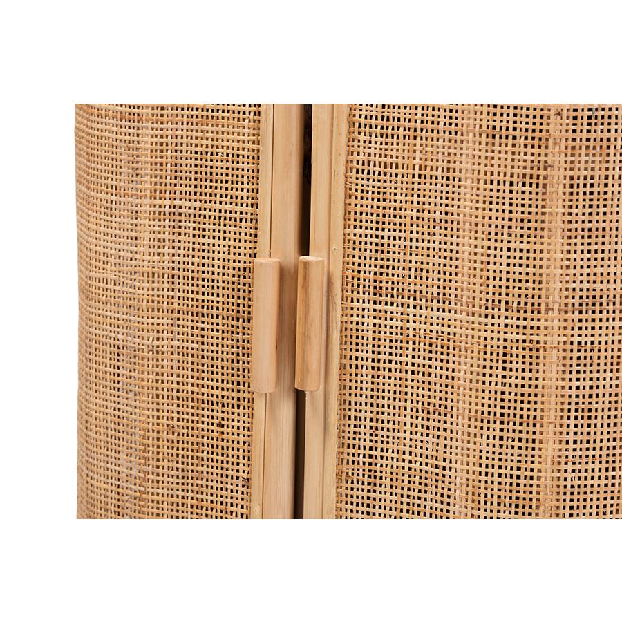 Yanka Bohemian Natural Rattan Storage Cabinet. Picture 5