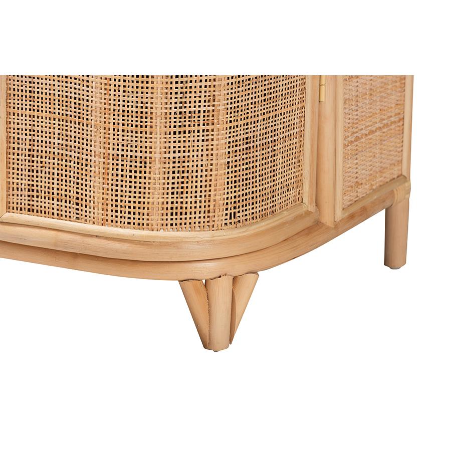 Yanka Bohemian Natural Rattan Storage Cabinet. Picture 6