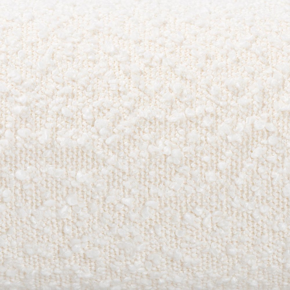 Ralayna Modern Luxe Ivory Boucle Fabric Queen Size Bed. Picture 6