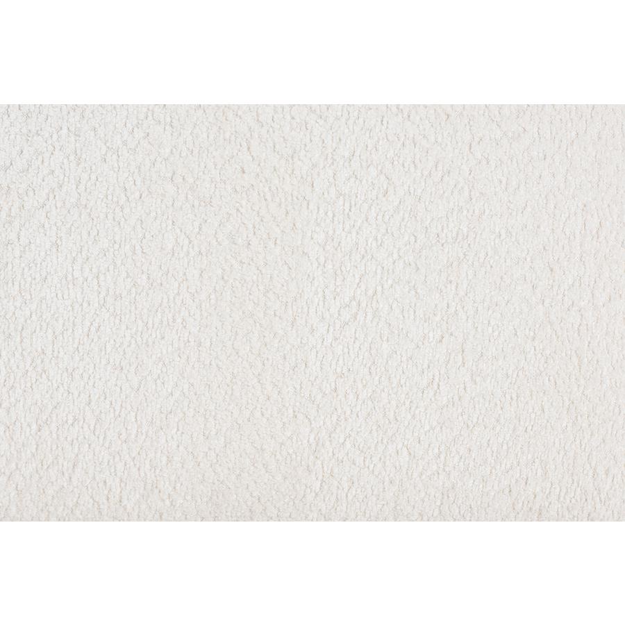 Lavina Modern White Teddy-Bear Fabric Storage Bench. Picture 6